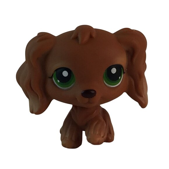 Littlest Pet Shop LPS #344 #252 White Brown Cocker Spaniel Puppy Dogs - Picture 7 of 11